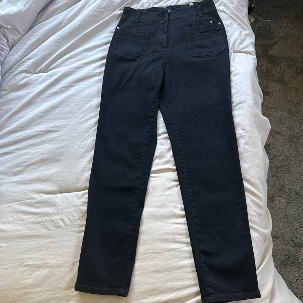 Anthropologie High Rise Black Jeans